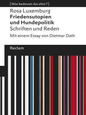 cover image of Friedensutopien und Hundepolitik. Schriften und Reden
